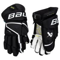 Bauer Vapor Hyperlite Senior Hockey Gloves in Black/White Size 15in