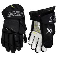 Bauer Vapor Hyperlite Senior Hockey Gloves in Black Size 15in