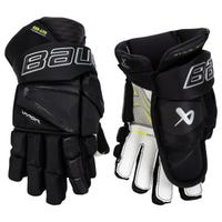 Bauer Vapor Hyperlite Intermediate Hockey Gloves in Black Size 12in