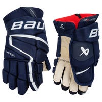 Bauer Vapor 3X Pro Intermediate Hockey Gloves in Navy Size 13in