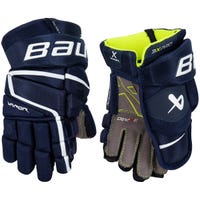 Bauer Vapor 3X Pro Junior Hockey Gloves in Navy Size 11in