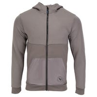Bauer FLC 3D Adult Full Zip Hoodie in Grey Size Large
