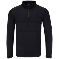 "Bauer FLC Half Zip Performance Adult Top in Black Size Small"