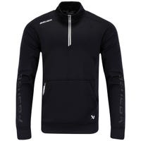 Bauer Team Fleece Half Zip Adult Sweatshirt in Black Size XX-Large