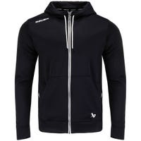 "Bauer Team Fleece Full Zip Adult Sweatshirt in Black Size Medium"
