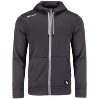 Bauer Team Fleece Full Zip Adult Sweatshirt in Grey Size Medium