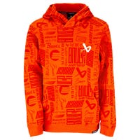Bauer Logo Repeat Youth Pullover Hoodie Sweatshirt in Orange Size Medium