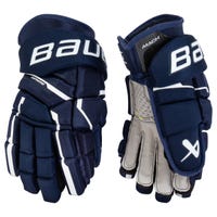 "Bauer Supreme Mach Senior Hockey Gloves in Navy Size 14in"