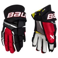 Bauer Supreme M3 Senior Hockey Gloves in Black/Red Size 15in