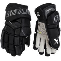 "Bauer Supreme Mach Intermediate Hockey Gloves in Black Size 12in"