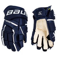 "Bauer Supreme M5 Pro Intermediate Hockey Gloves in Navy Size 12in"