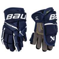"Bauer Supreme M5 Pro Junior Hockey Gloves in Navy Size 10in"