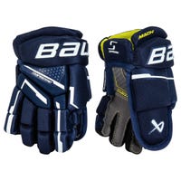 "Bauer Supreme Mach Youth Hockey Gloves in Navy Size 9in"