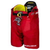 Bauer Supreme Mach Youth Ice Hockey Pants in Red Size Medium