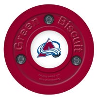 Green Biscuit Colorado Avalanche Training Puck in Maroon