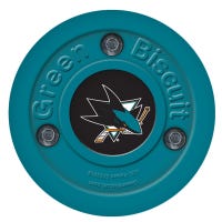 Green Biscuit San Jose Sharks Training Puck in Blue