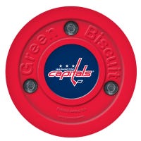 Green Biscuit Washington Capitals Training Puck in Red