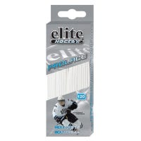Elite UNWAXED Molded Tip Referee Laces in White