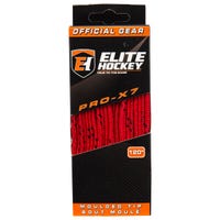 "Elite PRO-X7 Wide Moulded Tip Laces in Red/Black"