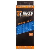 "Elite PRO-X7 Wide Moulded Tip Laces in Blue/White"