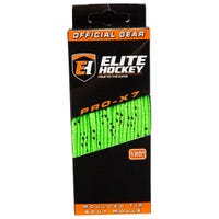 Elite PRO-X7 Wide Moulded Tip Laces in Green/Black