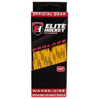 Elite WAXED Molded Tip Laces in Yellow/Black