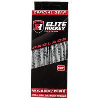 Elite WAXED Molded Tip Laces in Grey/Silver