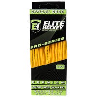 "Elite Pro-Series Premium Wide NON-WAXED Molded Tip Laces in Yellow/Black"