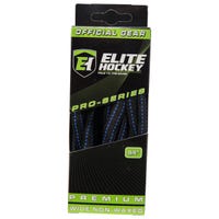 "Elite Pro-Series Premium Wide NON-WAXED Molded Tip Laces in Black/Blue"
