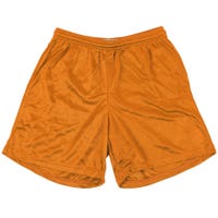 Alleson 580P Adult Nylon Mesh Shorts in Orange Size Large