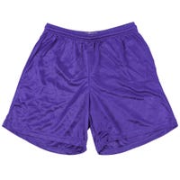 "Alleson 580P Adult Nylon Mesh Shorts in Purple Size XX-Large"