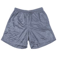 Alleson 580P Adult Nylon Mesh Shorts in Silver Size XX-Large