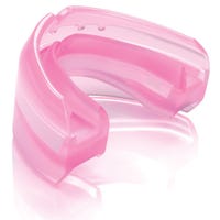 "Shock Doctor Ultra Double Braces Mouth Guard in Transparent Pink Size OSFM"