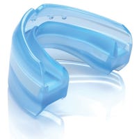 "Shock Doctor Ultra Double Braces Mouth Guard in Transparent Blue Size OSFM"