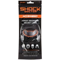 Shock Doctor NoSweat Helmet Sweat Liner - 6 Pack in Black