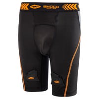 "Shock Doctor Compression Youth Jock Shorts w/Cup in Black/Orange Size XX-Small"
