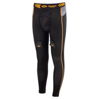 "Shock Doctor Compression Youth Jock Pant w/Cup in Black/Orange Size Large"
