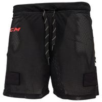 "CCM Womens Loose Mesh Shorts w/Pelvic Protector in Black Size X-Small"