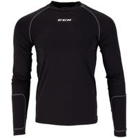 "CCM Pro 360 Cut Resistant Compression Senior Long Sleeve Shirt in Black Size Medium"