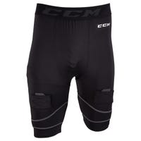 "CCM Compression Pro Cut Resistant Senior Jock Shorts w/Cup in Black Size Small"