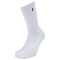 "Stringking Athletic Crew Socks in White Size Large"