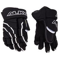 "Alkali RPD+ Visium Senior Hockey Gloves | Nylon in Black/White Size 14in"
