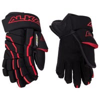 "Alkali RPD+ Quantum Junior Hockey Gloves | Nylon in Black/Red Size 12in"