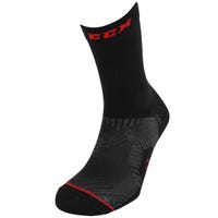 "CCM Proline Compression Senior Mid-Calf Socks - 23 Model in Black/Red Size Small"