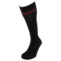 "CCM Proline Compression Senior Knee-Length Socks - 23 Model in Black/Red Size Small"