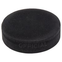 Blue Sports Sponge Hockey Puck in Black