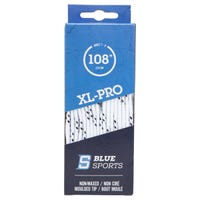 "Blue Sports XL-Pro Non-Waxed Molded Tip Laces in White"