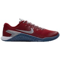 Nike Metcon 4 Women's Premium Training Shoes - Gym Red/Metallic Silver/Gym Blue/White Size 5.0