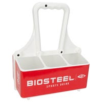 "Biosteel Team Water Bottle Carrier in White"