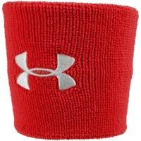 "Under Armour 3 Inch Performance Wristbands in Red Size 3in"